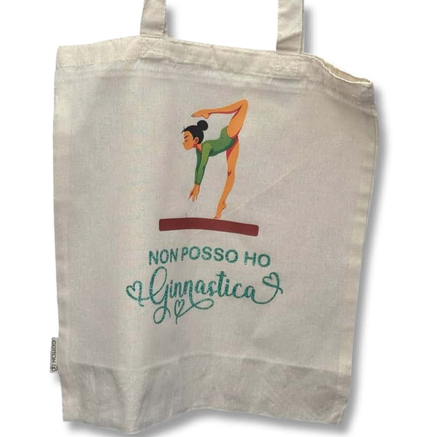 Borsa in tela “Non posso ho ginnastica”