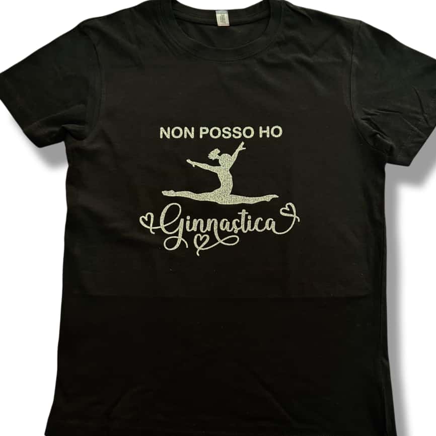 Maglietta “Non posso ho ginnastica” in 4 colori
