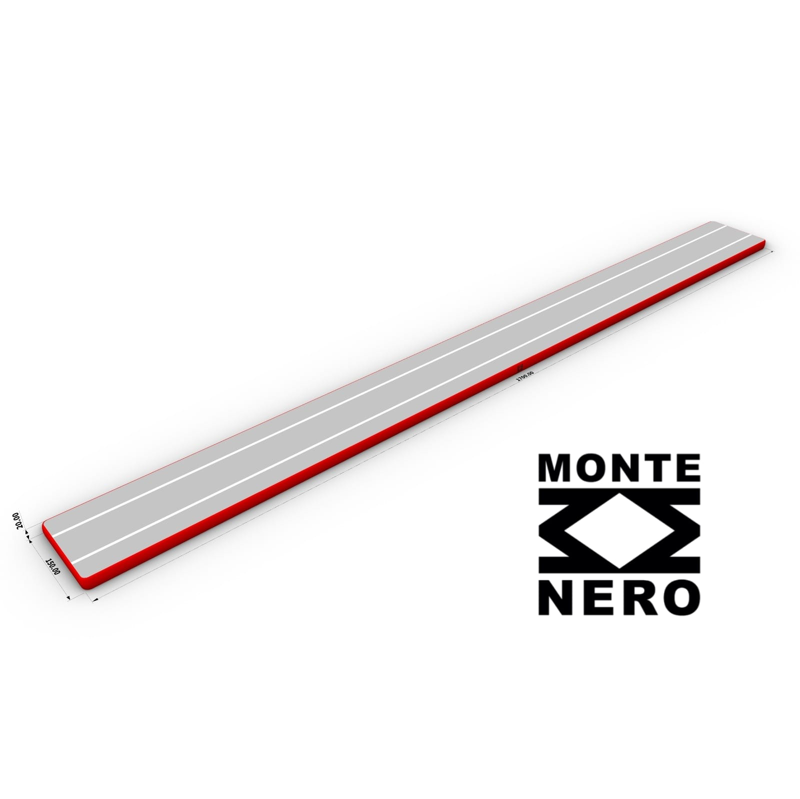 Airtrack - Pedana gonfiabile 17x1,5 m - 2 altezze