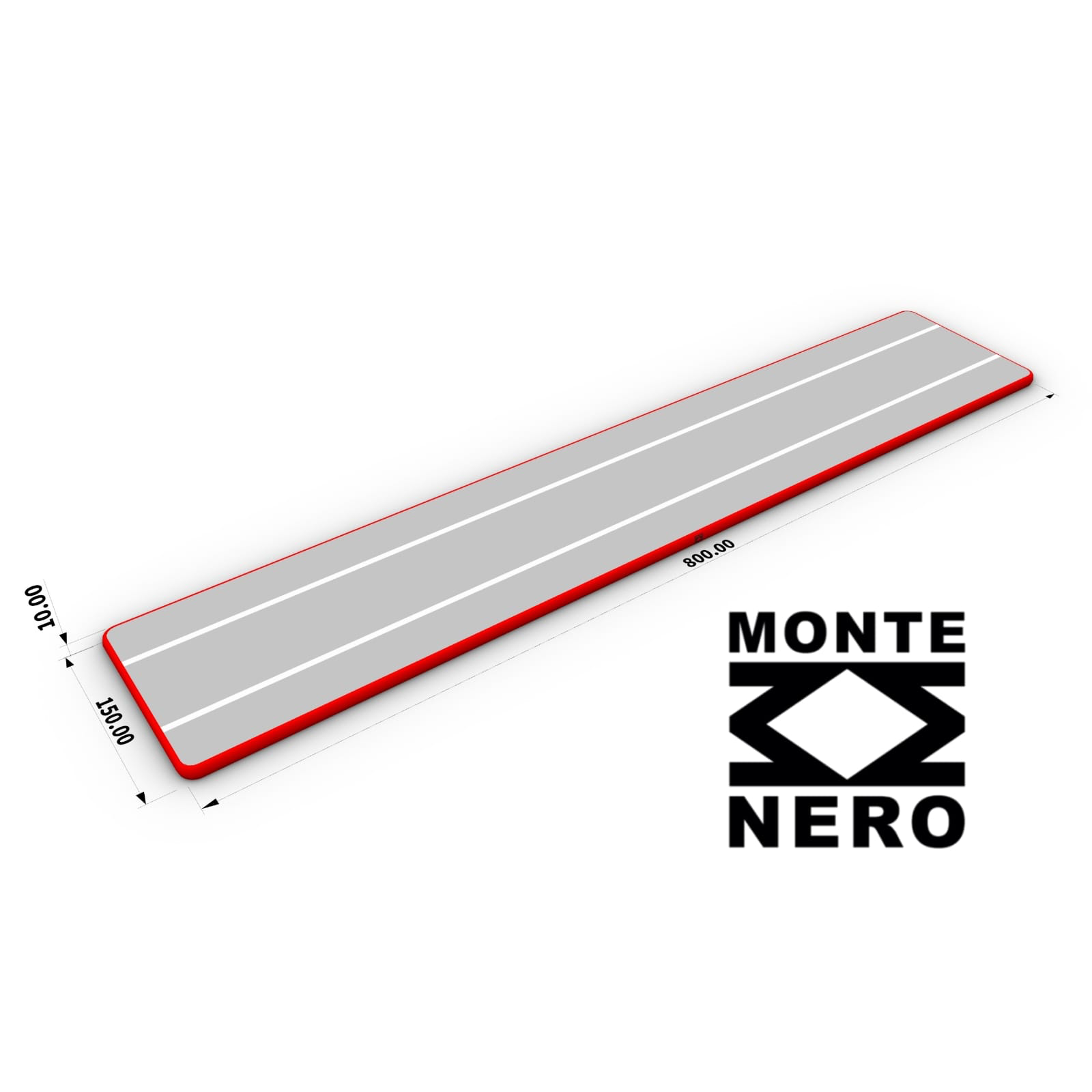 Airtrack - Pedana gonfiabile 8x1,5 m - 2 altezze